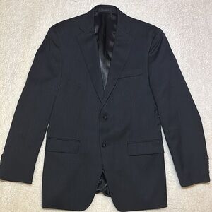 Calvin Klein Two Button Wool Black Blazer Jacket 36S